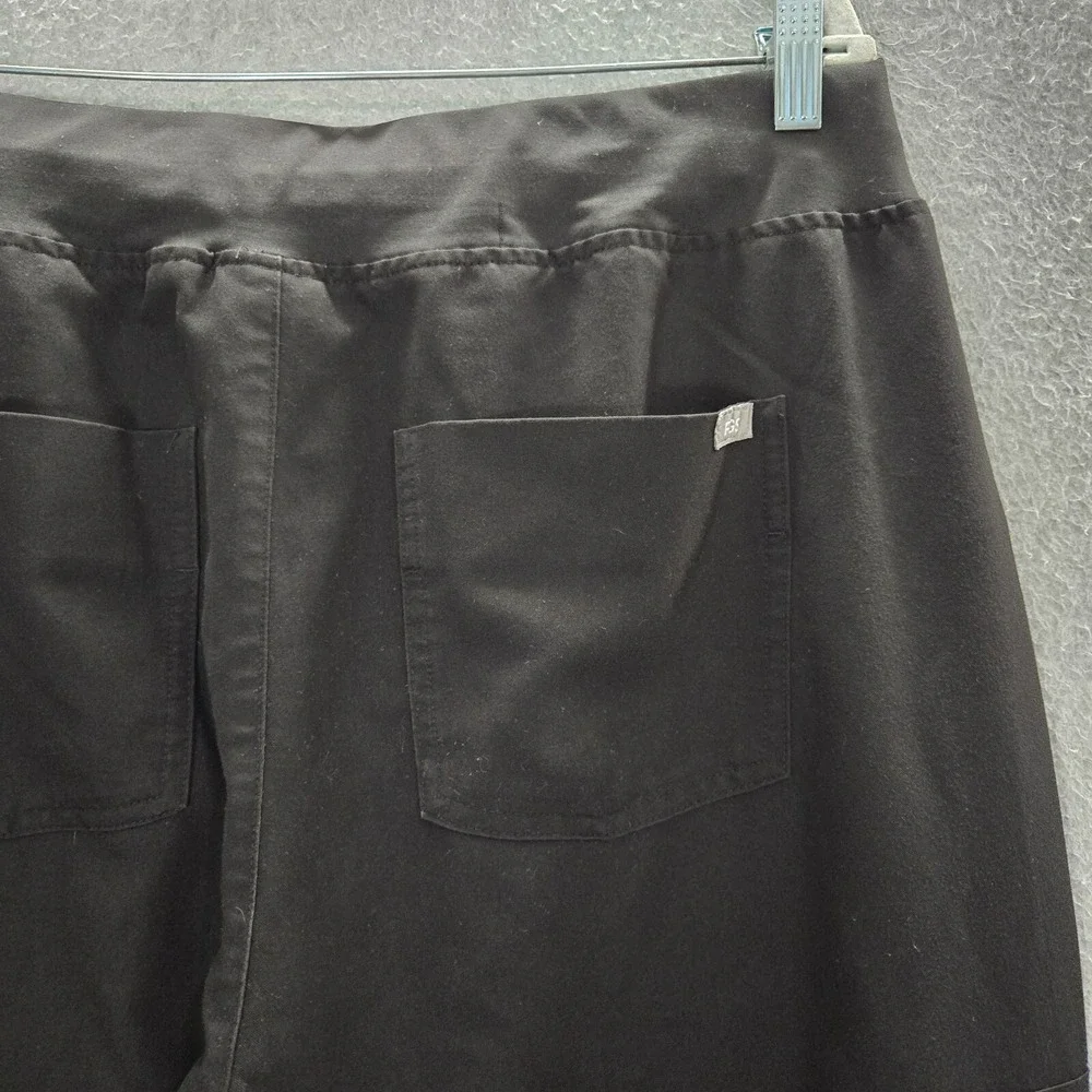 Figs Women Scrub Bottom XL Brown Zamora Jogger Zip Pockets Drawstring READ